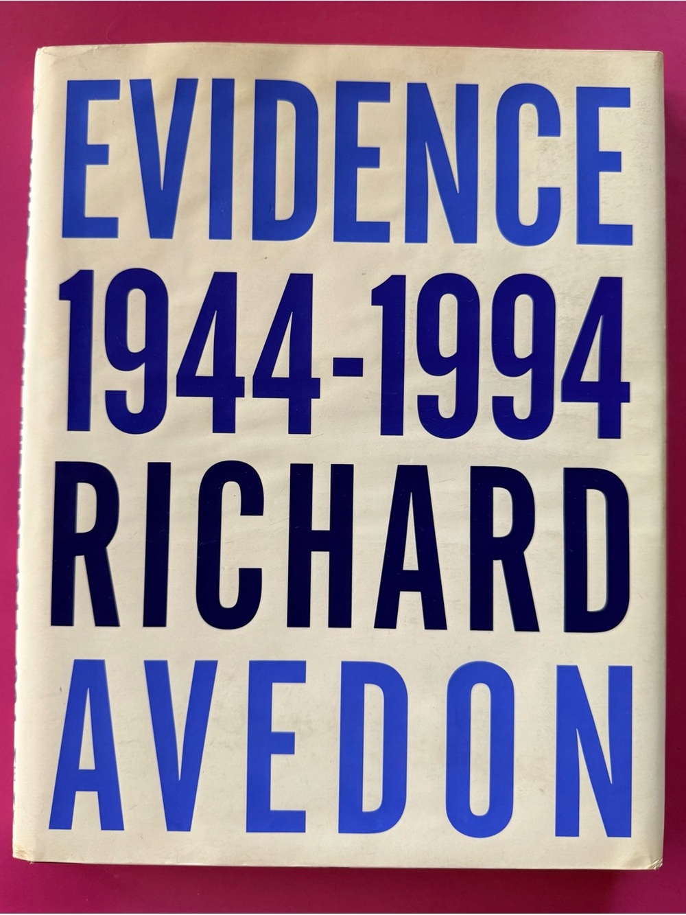 Evidence Richard Avedon First Edition 1994